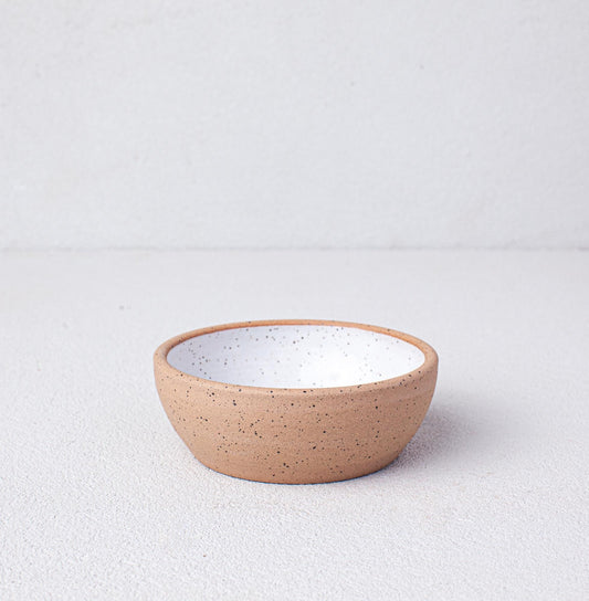 Speckled White Dessert Bowl