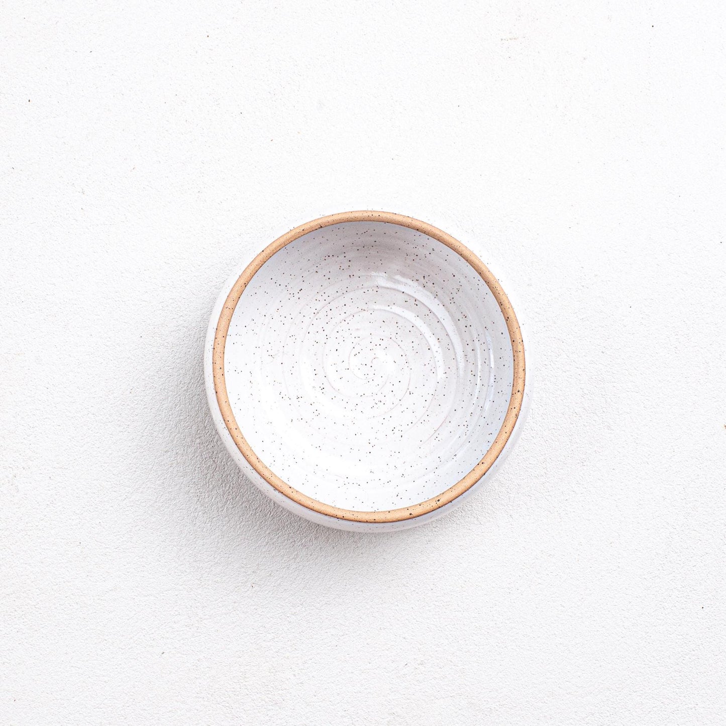 Speckled White Every Day Pottery Serving Bowl